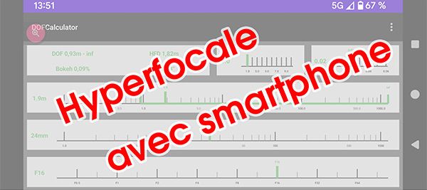 Capture d’écran Dof Calculator