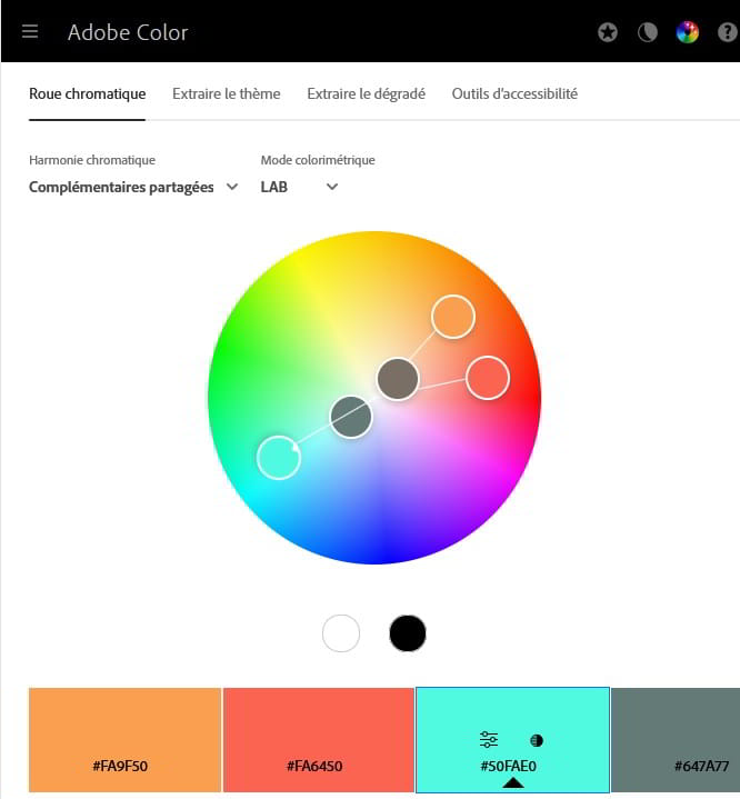 Gestion des harmonies de couleurs avec Adobe-Color