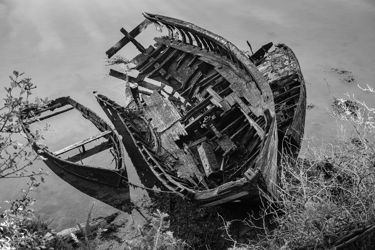 Épaves de barques dans le pays d’Auray