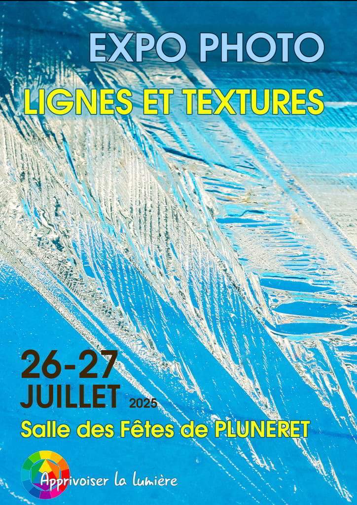 Affiche de l’exposition photo "Lignes et textures"