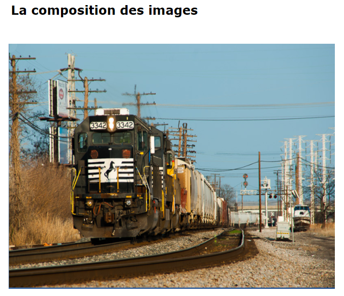 Composition des images (texte)